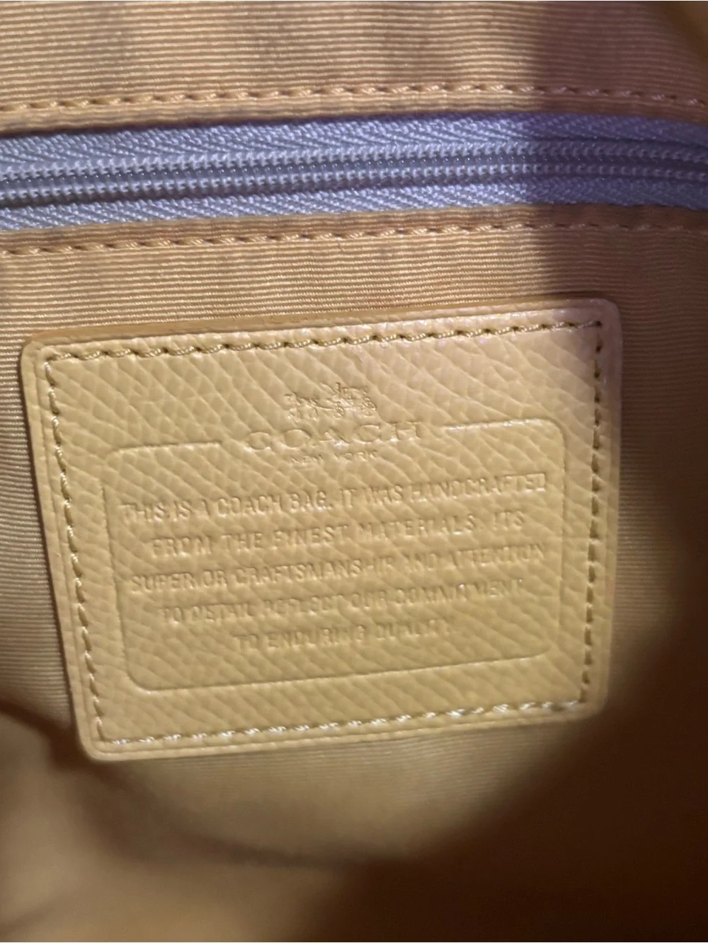Coach Signature File Crossbody in Yellow Trim